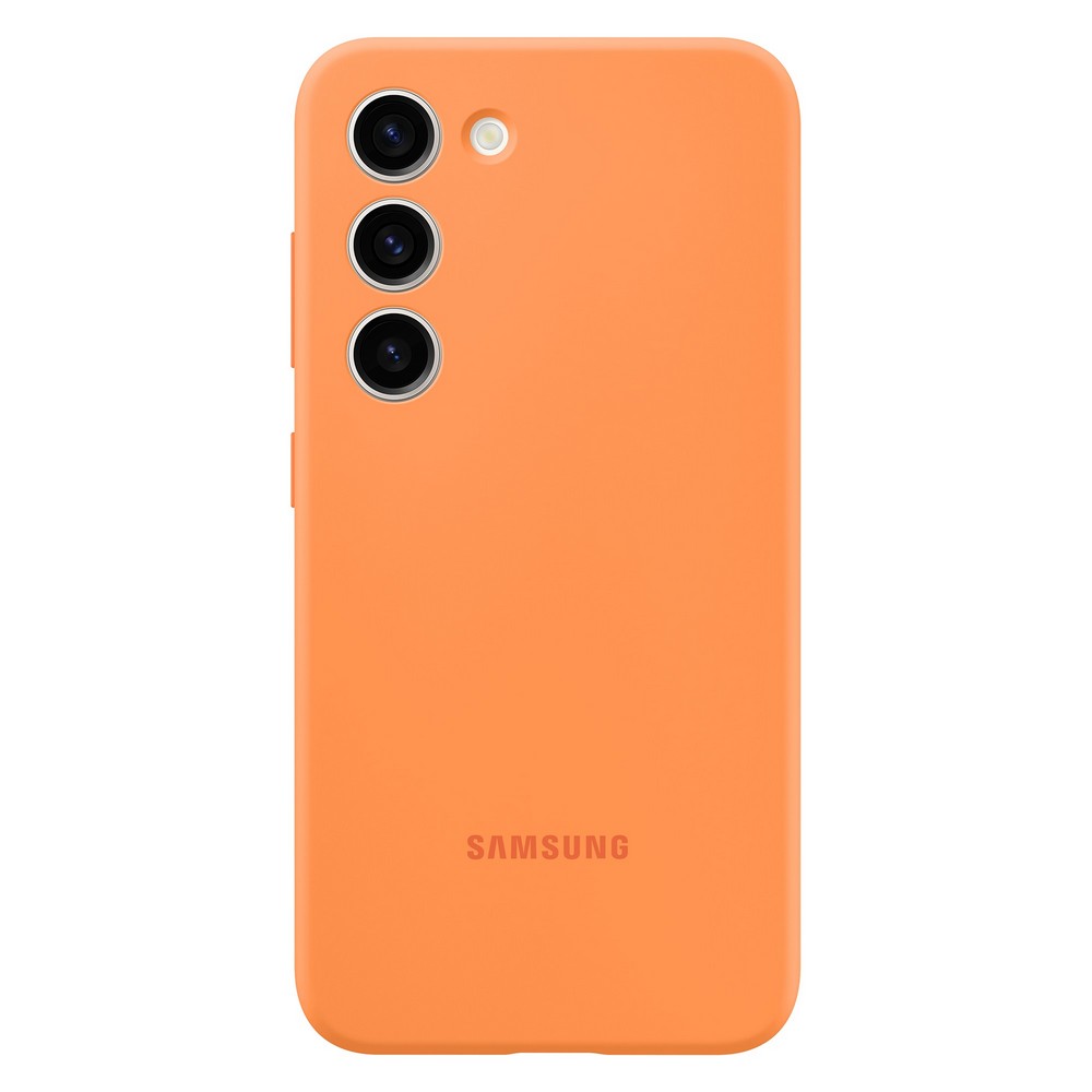 Купить Чехол-накладка Samsung Silicone Case для Galaxy S23, силикон,  оранжевый : фото, описания, характеристики | Фирменный магазин Samsung в  Санкт-Петербурге