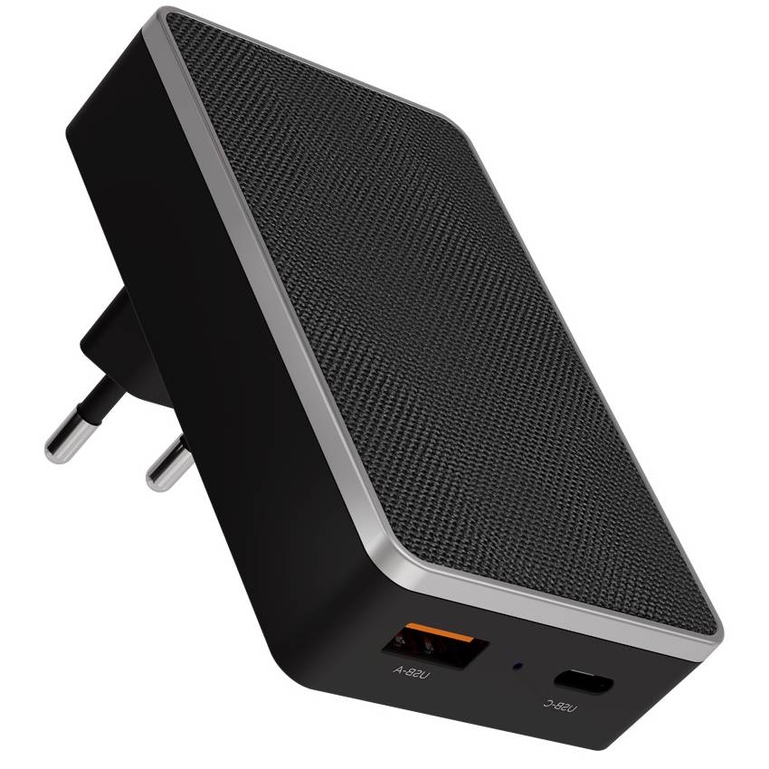 Купить Зарядное устройство сетевое VLP Dual wall charger, 20Вт, черный ...