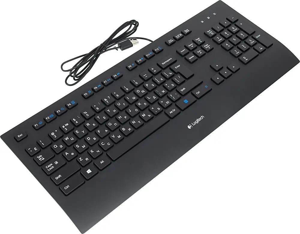 Logitech corded keyboard k280e black usb. Logitech k280e (920-005215). Клавиатура Logitech Corded Keyboard k280e. Клавиатура Logitech k280e USB. Клавиатура проводная Logitech Comfort k280e.