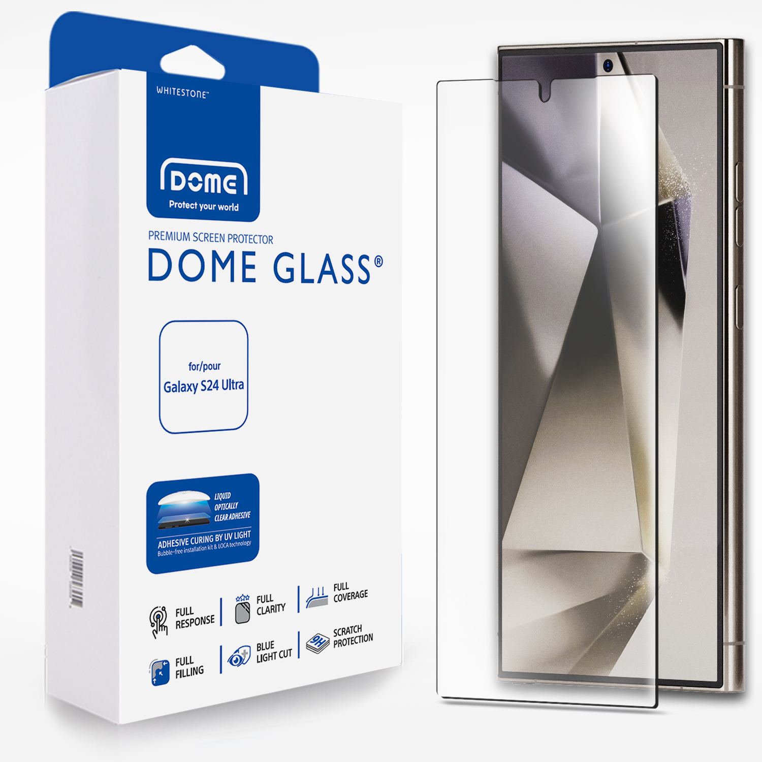 Купить Защитное стекло Whitestone Dome glass 3D для Galaxy S24 Ultra :  фото, описания, характеристики | Фирменный магазин Samsung в  Санкт-Петербурге