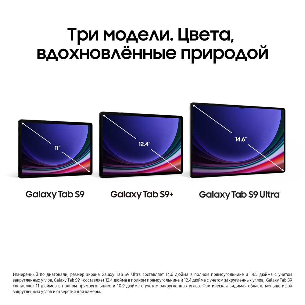 Планшет 11″ Samsung Galaxy Tab S9 5G 256Gb, графитовый (РСТ)