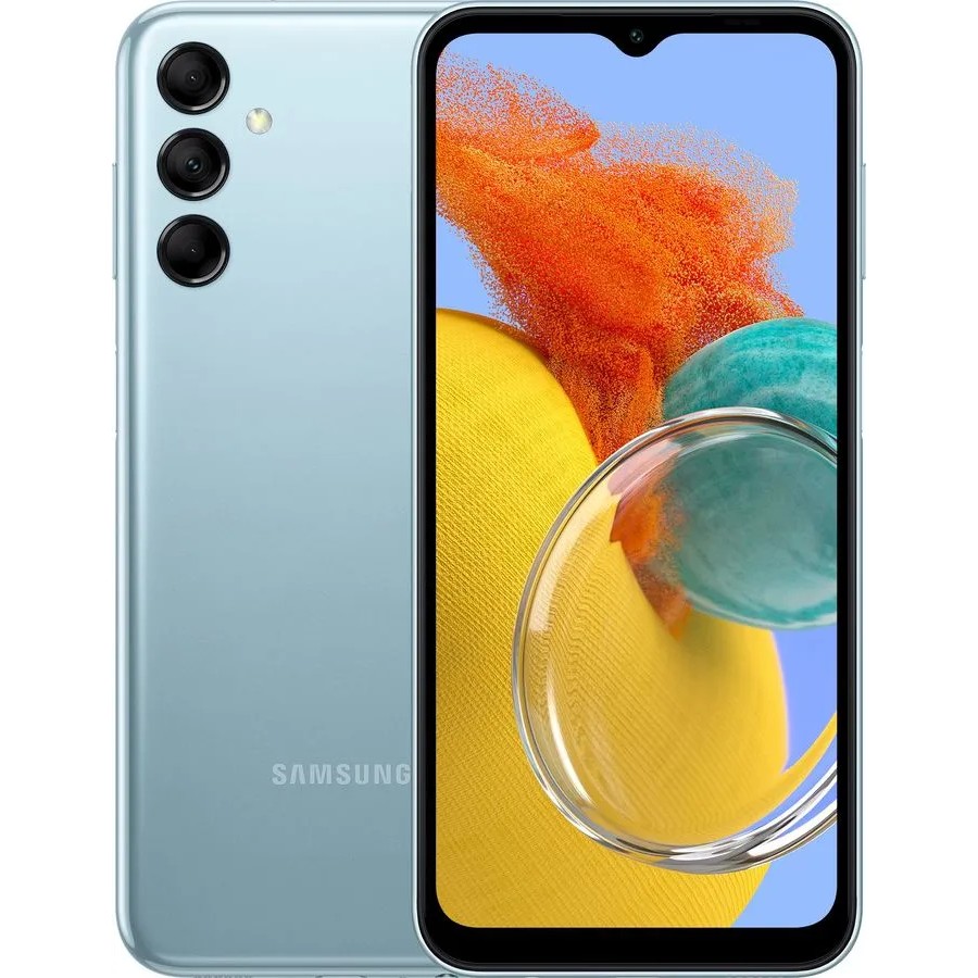 Купить Смартфон Samsung Galaxy M14 128Gb, голубой (РСТ): цены и доставка в  Мурманске