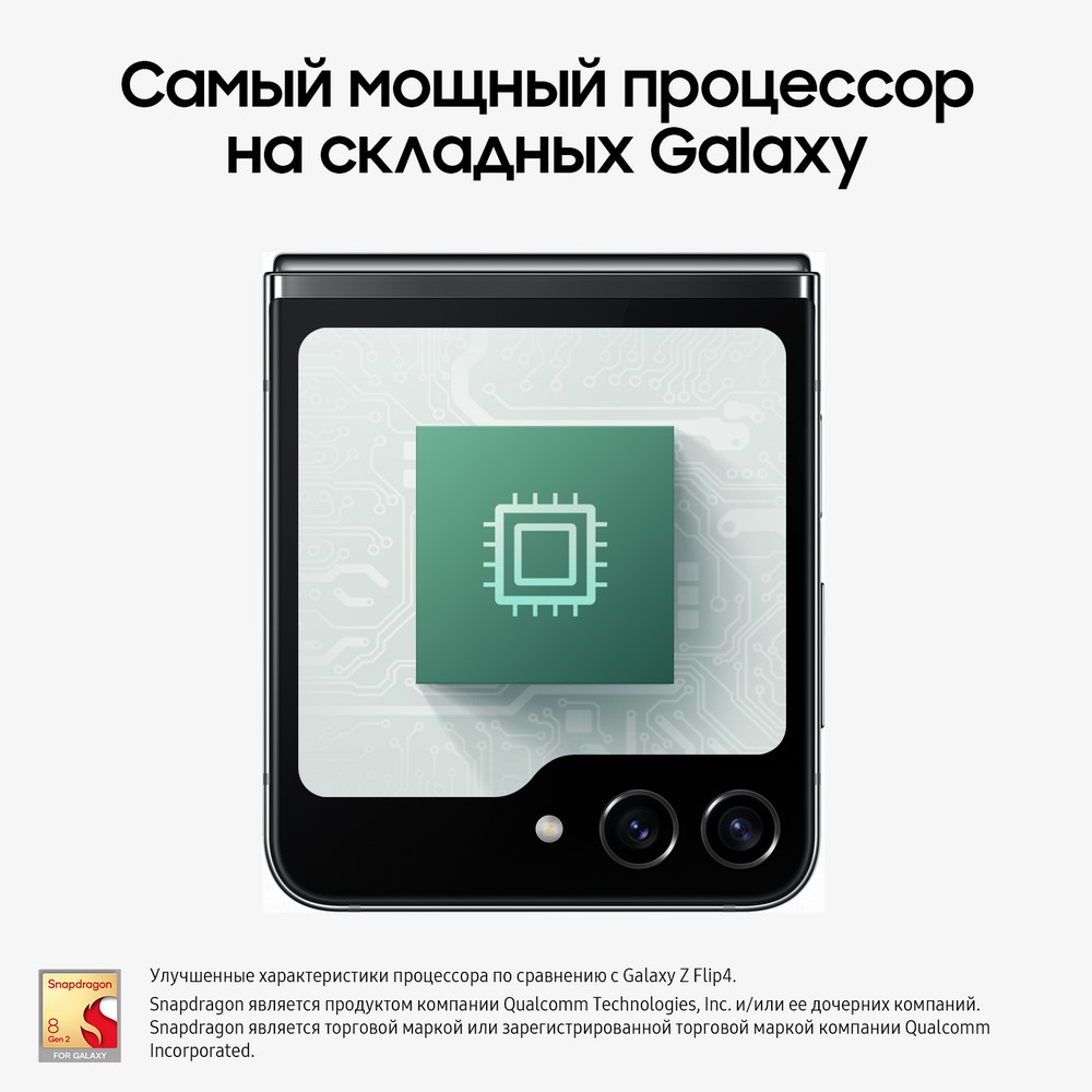 Смартфон Samsung Galaxy Z Flip5 256Gb, графитовый (РСТ)